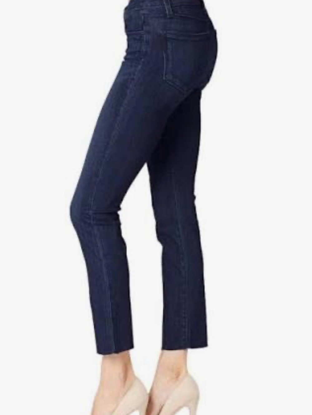 PAIGE Women's Dark Indigo Miki Straight Jeans